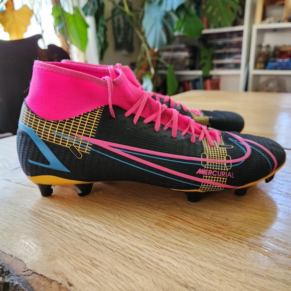 Nike Mercurial Superfly Elite Pink Black Size 8.5 Soccer Football‎ Cleats Shoes main image 4